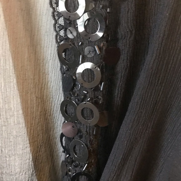 Blumarine Sequined 100% Silk Blouse Size 44 - Picture 5 of 10